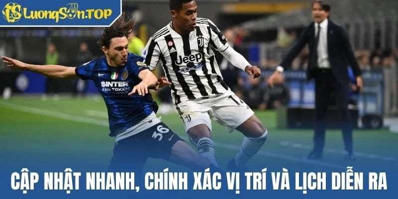 Cập nhật nhanh, chính xác vị trí và lịch diễn ra