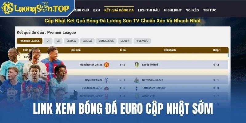 Link xem bóng đá Euro cập nhật sớm