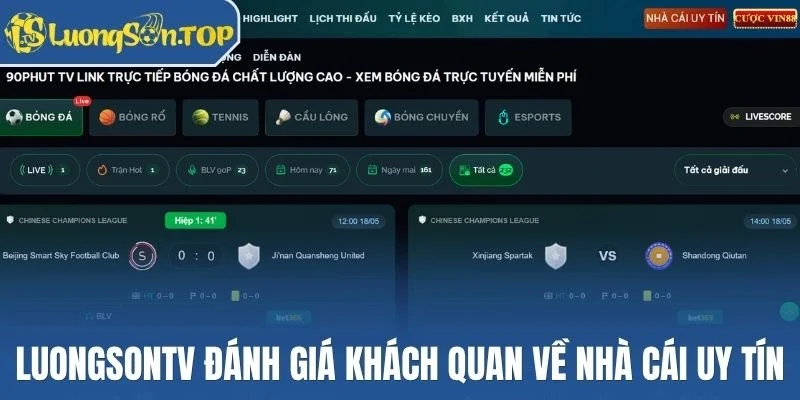 Luongsontv đánh giá khách quan về nhà cái uy tín