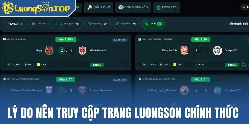 Lý do nên truy cập trang Luongson chính thức 