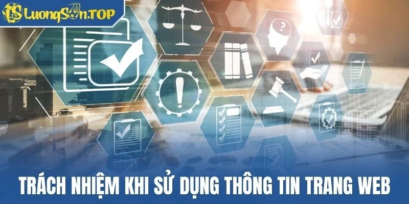 Trách nhiệm khi sử dụng thông tin trang web