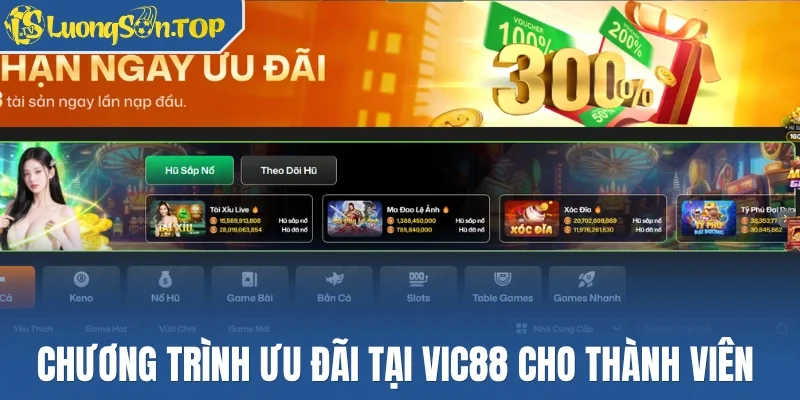 Chương trình ưu đãi tại Vic88 cho thành viên