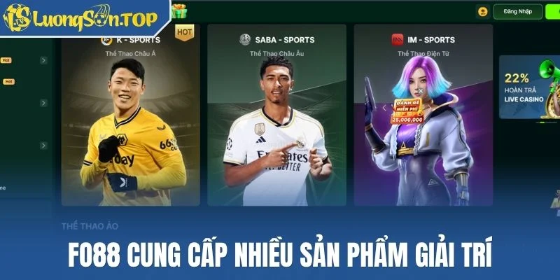 Fo88 cung cấp nhiều sản phẩm giải trí