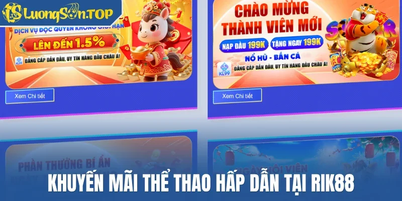 Khuyến mãi thể thao hấp dẫn tại Rik88