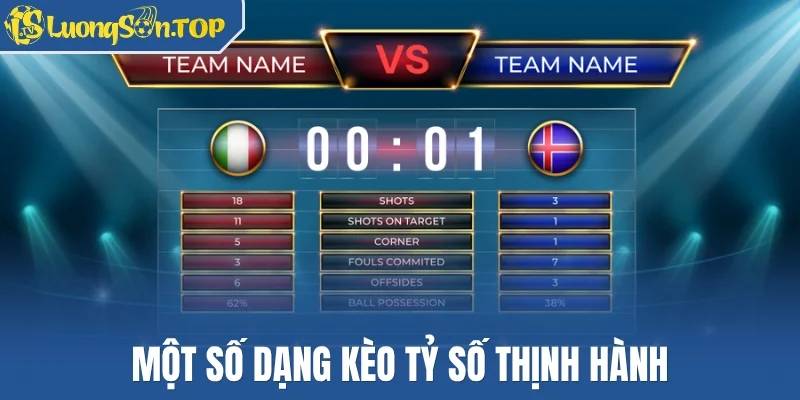 Một số dạng kèo tỷ số thịnh hành