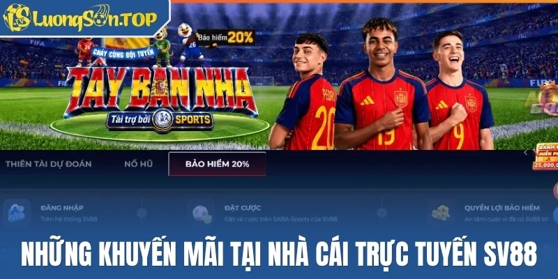 Những khuyến mãi tại nhà cái trực tuyến SV88