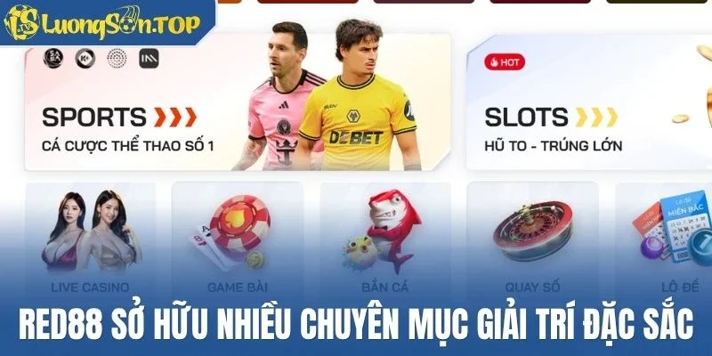 Red88 sở hữu nhiều chuyên mục giải trí đặc sắc