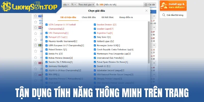 Tận dụng tính năng thông minh trên trang